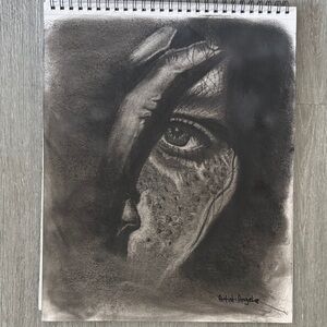 Charcoal Eye Art by Unknown Artist